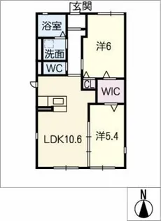 カーサソレイユ【1階】の間取り