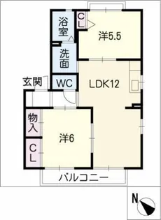 ピュアタウン花園I【2階】の間取り
