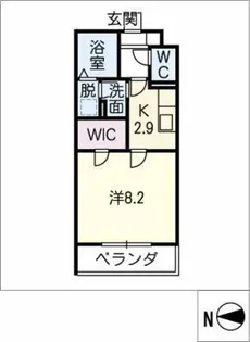 シンシア寿【1階】の間取り