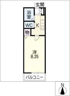 ドミール春岡【1階】の間取り