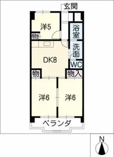ソフィア東山【4階】の間取り