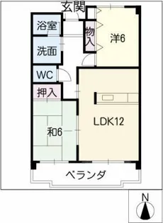 COSMO VILLAGE15【1階】の間取り