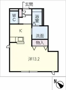 BLUSIA小堤【1階】の間取り
