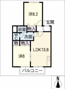 メゾンド・パルク【2階】の間取り
