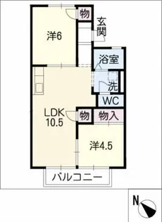 ファミール城東【1階】の間取り