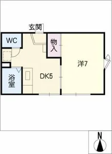 ミラハウスB棟【1階】の間取り