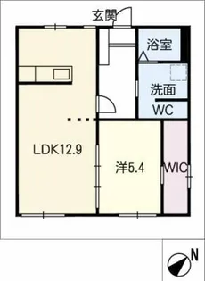 グリーンハウス山本【1階】の間取り