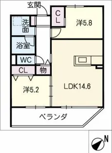 Perseverance【1階】の間取り