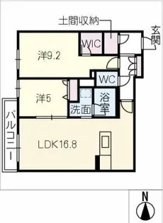 シャーメゾン六花【2階】の間取り