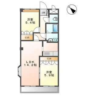 聖心町の館【3階】の間取り