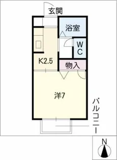 グラーツ福徳【1階】の間取り