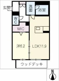 ル シマン【1階】の間取り