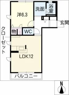 KapellⅢ【2階】の間取り