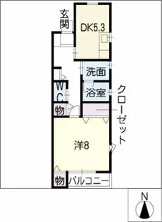 アーバンコープ篭屋【2階】の間取り