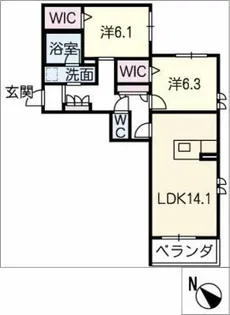 Strahl【3階】の間取り