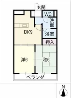 レジデンシア・ノモック【2階】の間取り