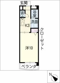 メルベーユ【3階】の間取り