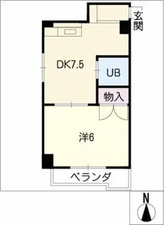 プログレス見附【1階】の間取り