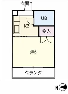 グリーンハイツ【4階】の間取り