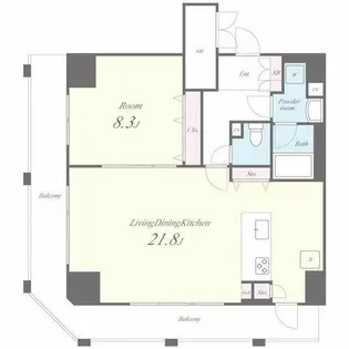 セイワパレス丸の内駅前【13階】の間取り