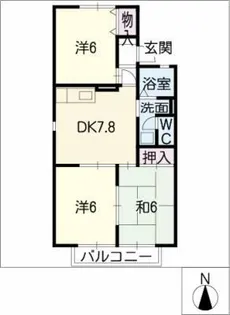 ル・ロワールB棟【2階】の間取り