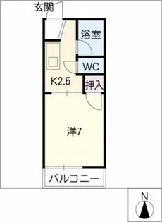 フォーブル早川A棟【2階】の間取り