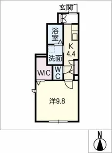 ドゥ・シャルマン【1階】の間取り