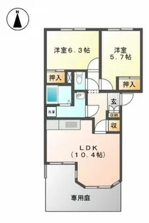 A・Sパレス【1階】の間取り