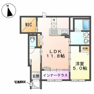 ボナール【1階】の間取り