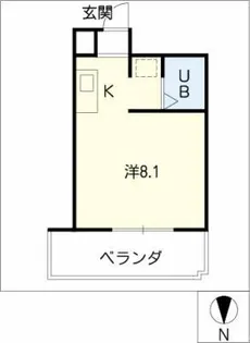 朝日プラザアクシス東別院【2階】の間取り