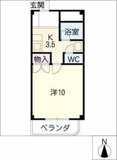 レジデンスええとこ【3階】の間取り