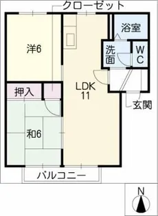 セントレートK【2階】の間取り