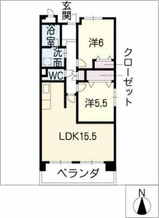 SAGA【8階】の間取り