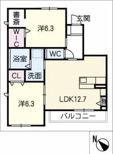 YOUR MAISONはなみずき【2階】の間取り