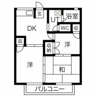 サンハイツ長根【B201号室】の間取り