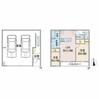 G+COLOR木田【A2号室】の間取り
