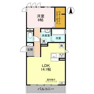 エレガンテ天美 A棟【2階】の間取り