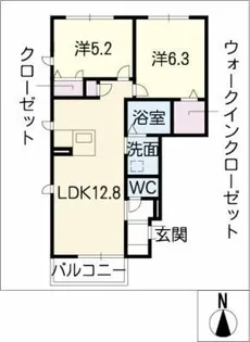 サンモール【1階】の間取り