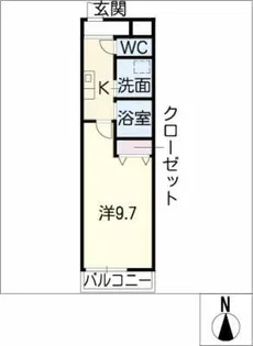 ラコンテ・モレア【1階】の間取り