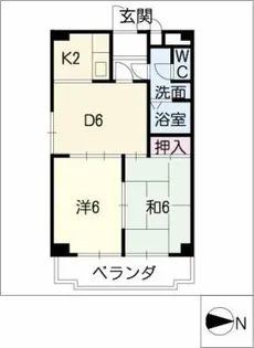 マイン塩釜【3階】の間取り