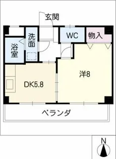 ヒルズ雅【2階】の間取り