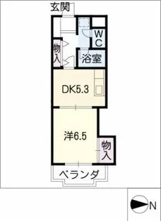 サンセール中園【1階】の間取り