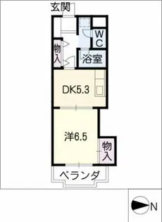 サンセール中園【1階】の間取り