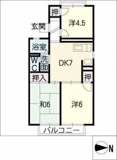 セジュール幸村 C棟【1階】の間取り