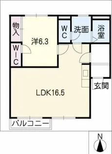 メゾンカフェオーレⅡ【1階】の間取り