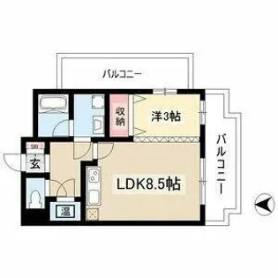 エポラール白壁【5階】の間取り