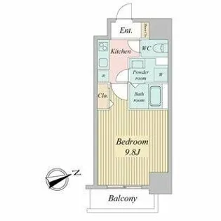 リバーコート砂田橋Ⅱ【3階】の間取り