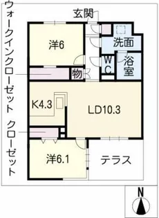 Y´s FLAT【2階】の間取り