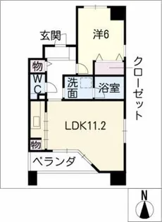 incrocci【9階】の間取り