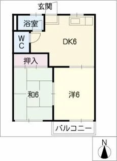 グリーンコーポI【1階】の間取り